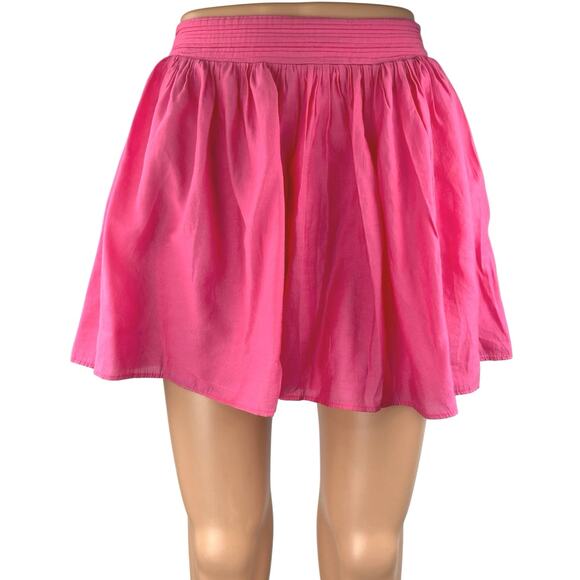Pookie & Sebastian Women's Red Pleated High Waisted A Line Mini Skirt Size S - Picture 1 of 5